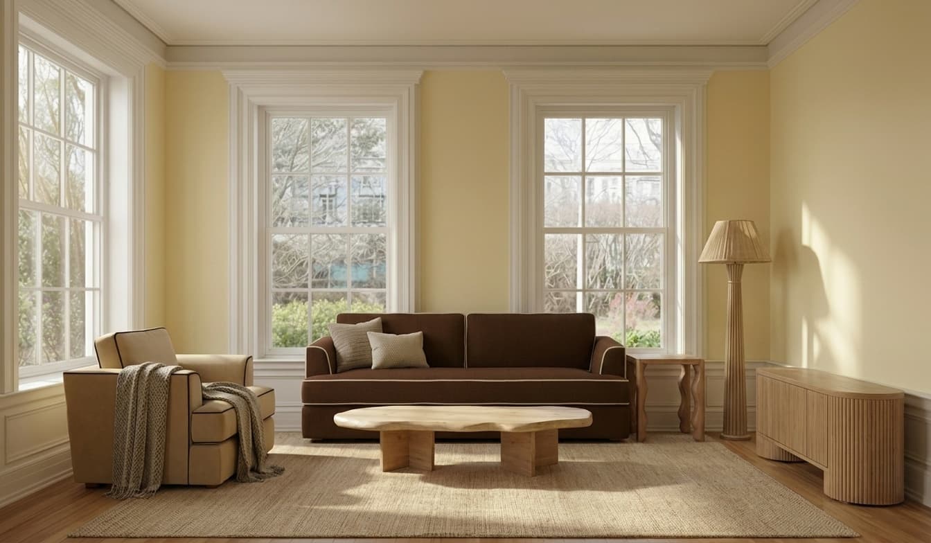 AI-staged room with real, shoppable furniture by Palazzo