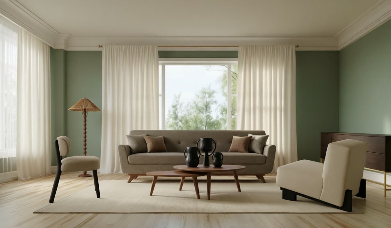 Modern living room staged with real, shoppable furniture by Palazzo