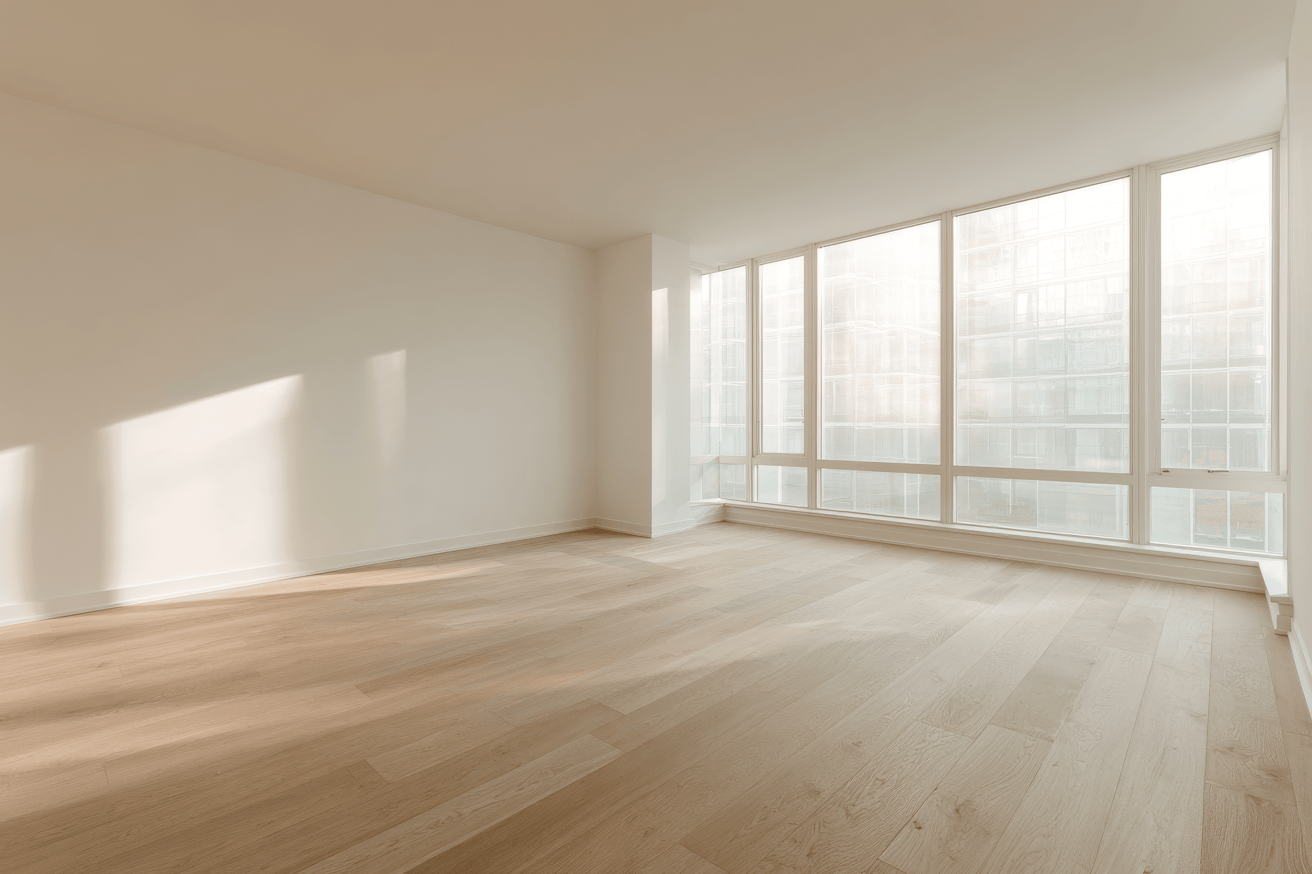 Empty room before staging