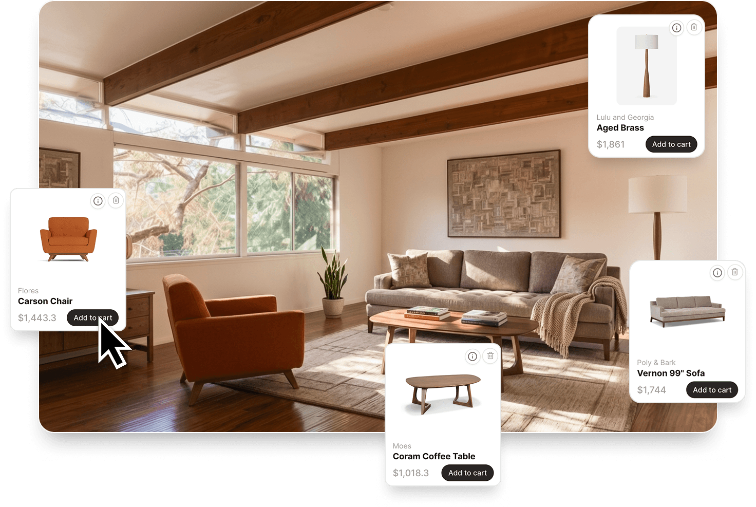 Staged room shown inside a partner product UI