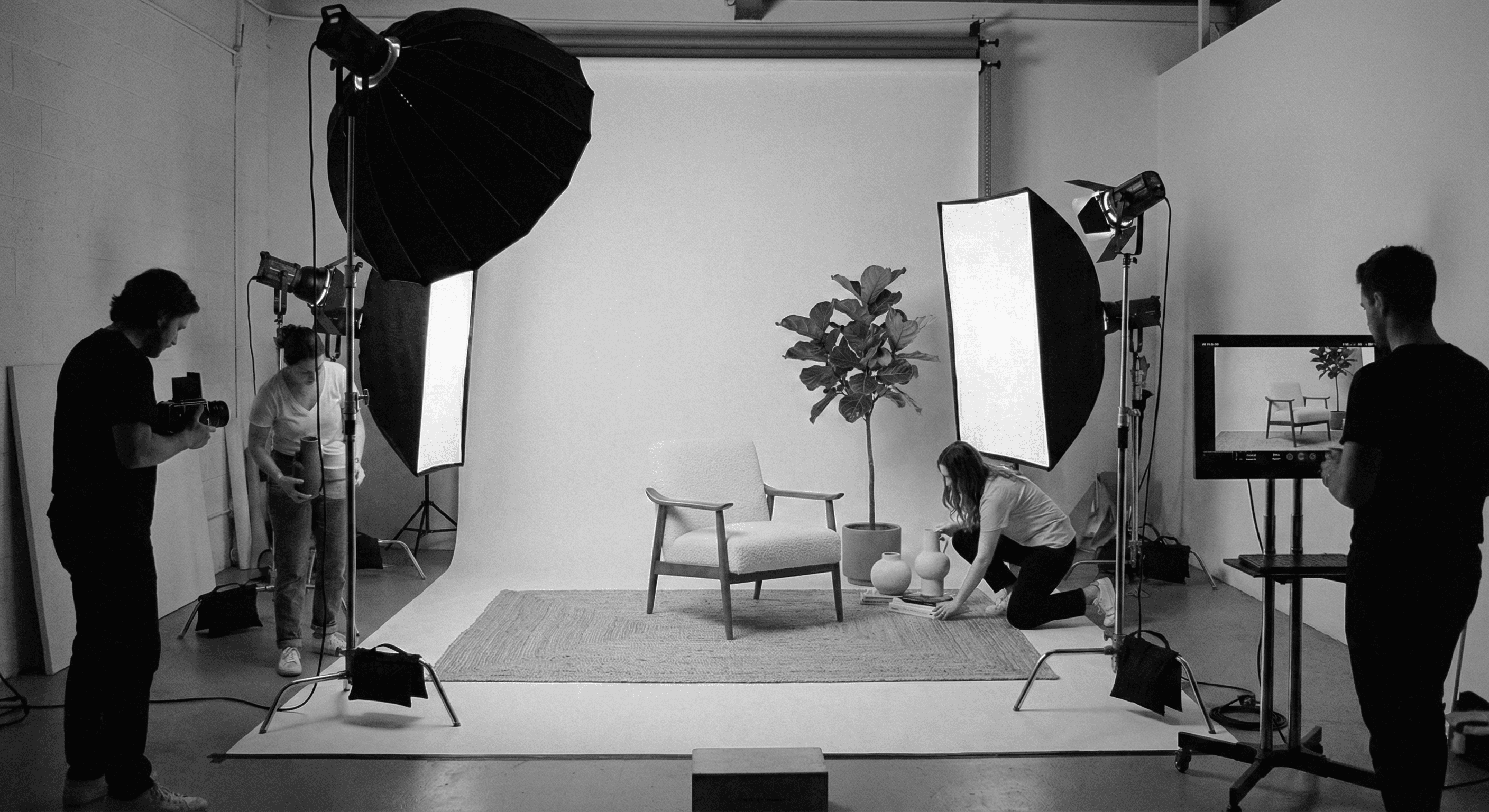 Traditional studio photoshoot